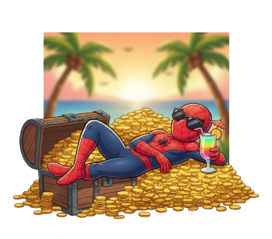 Spidy Coin Mascot for Socials Placeholder